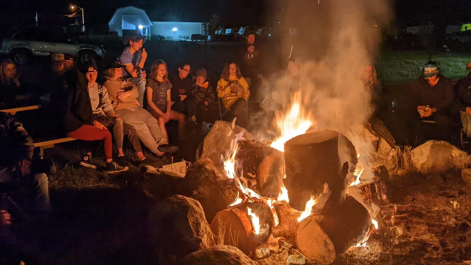 Soirée autour du feu